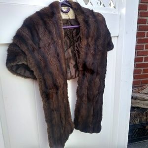 Mink Stole Chubby PRISTINE Classic 1940's VINTAGE